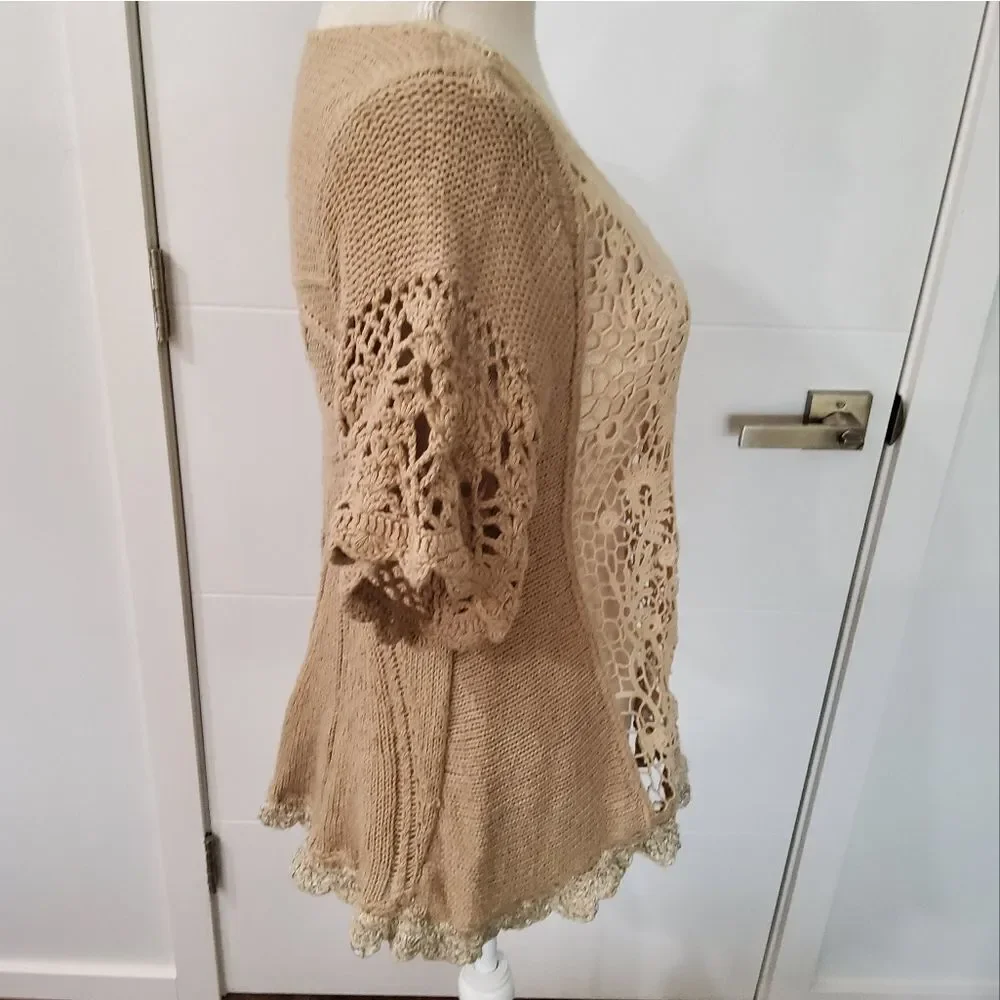 Free People Women's Chunky Knit Sweater Top Size S-P